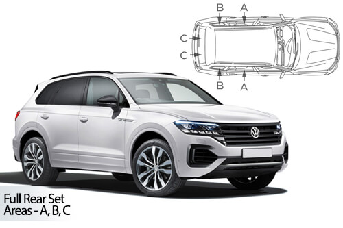 Car Shades - VW Touareg 5dr 2018> Full Rear Set