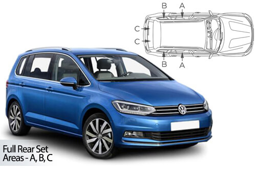 Car Shades Volkswagen Touran 5 door	15> Full Rear Set