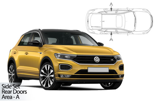 UV Car Shades VW T-Roc 5dr 2017> - Rear Door Set