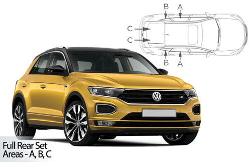 Car Shades Volkswagen T-Roc 5 door 17> Full Rear Set