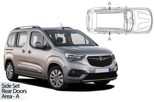 Car Shades - Vauxhall Combo Life Long 2018> Rear Door Set