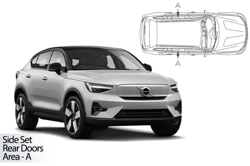 Car Shades Volvo C40 5dr 2022> Rear Door Set