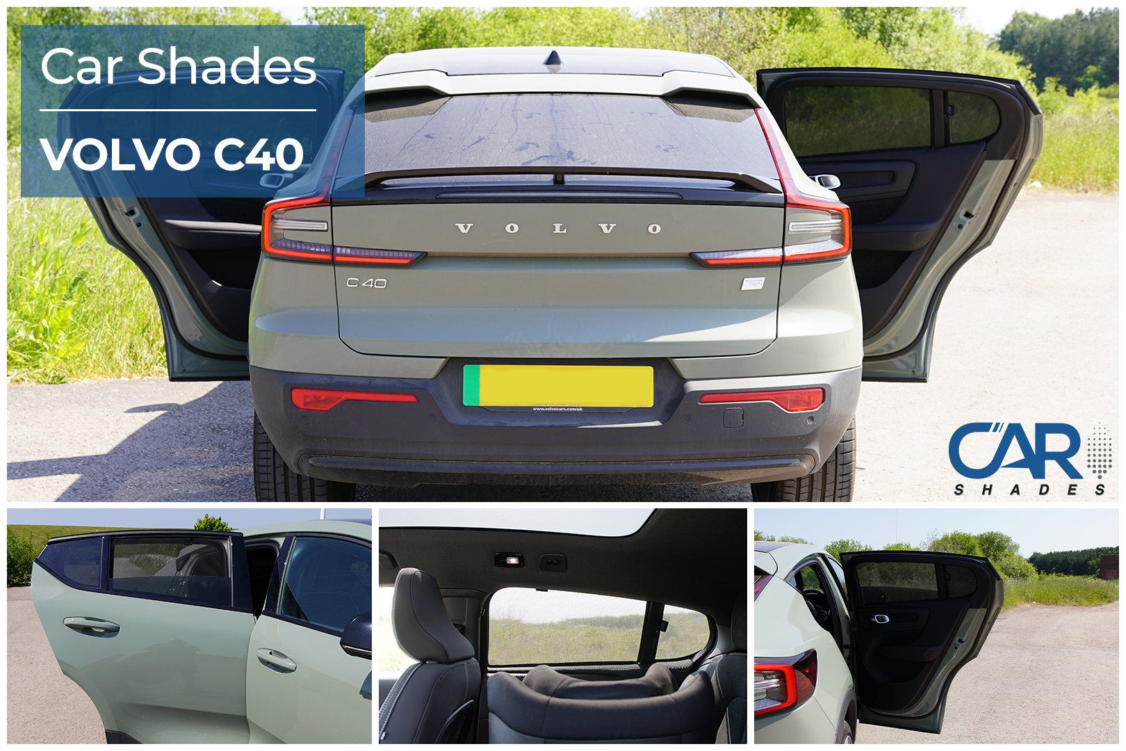 Car Shades - Rear Door Set