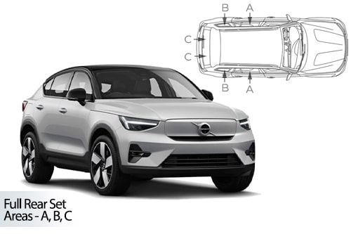 Car Shades Volvo C40 5dr 2022> Full Rear Set