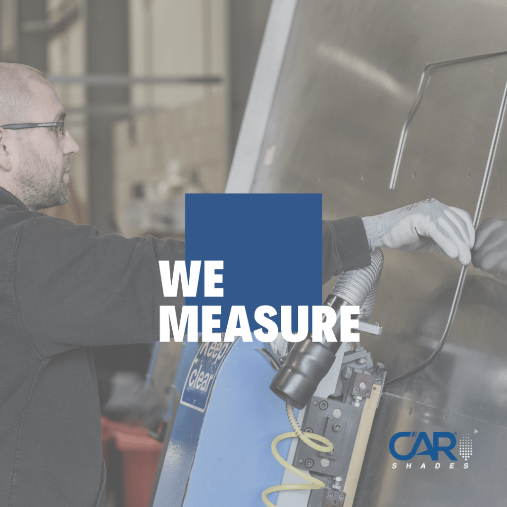 How we manufcature Car Shades measuring