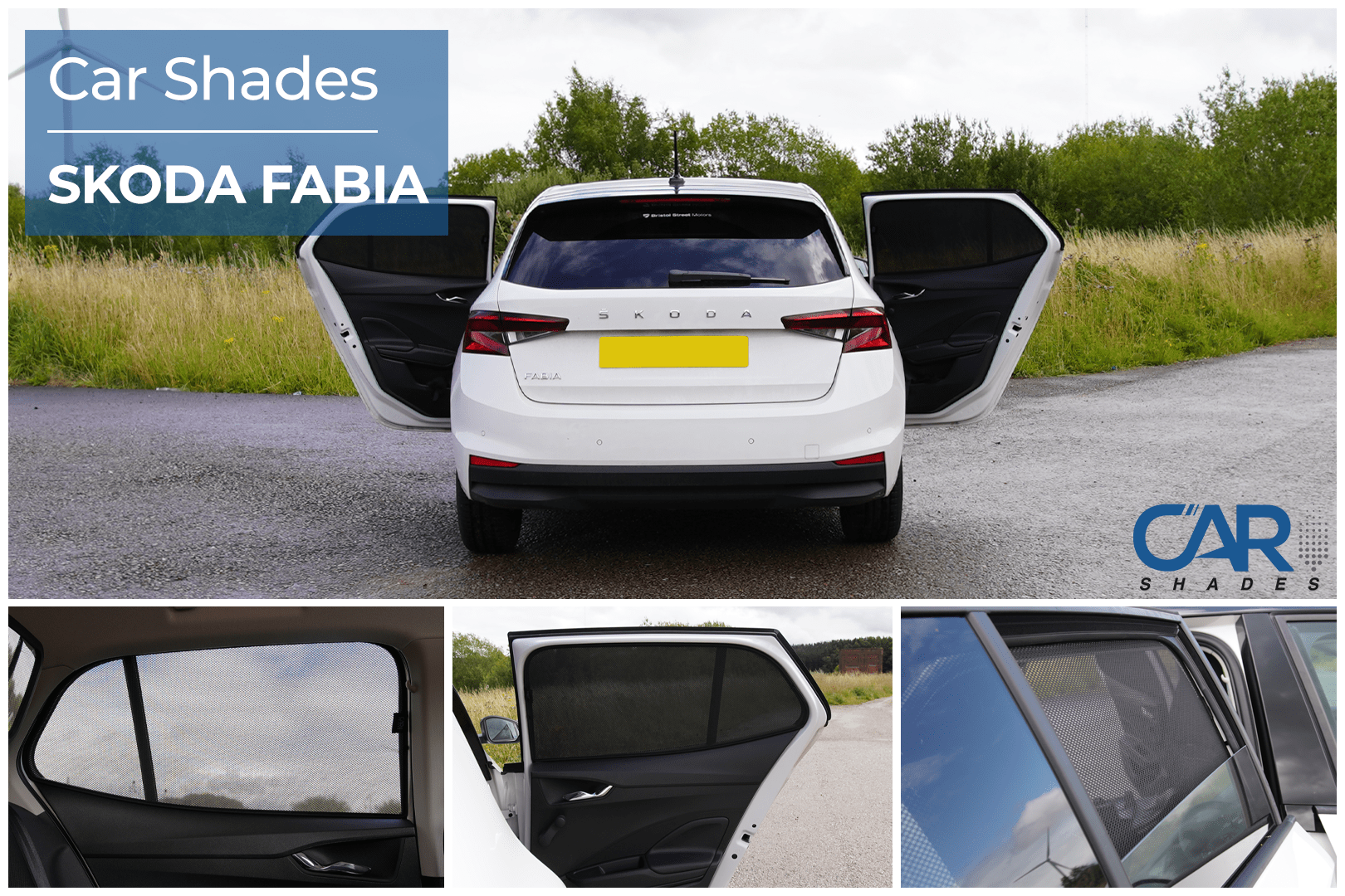 Car Shades - Rear Door Set